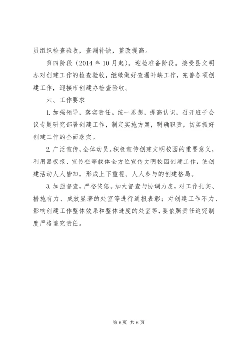 饶峰小学创建文明校园实施方案 (3).docx