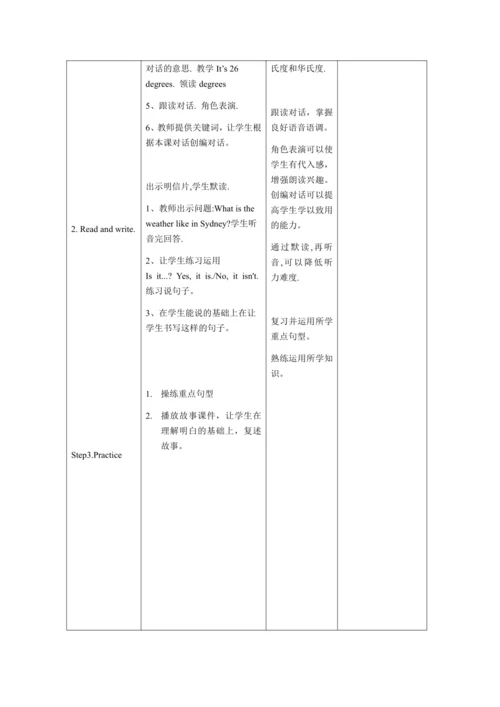 【课堂跟踪】Unit 3 Weather Part B let’s talk &read and w