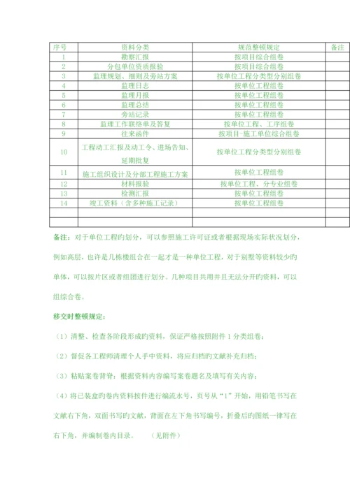 工程部资料归档移交全方位内容.docx