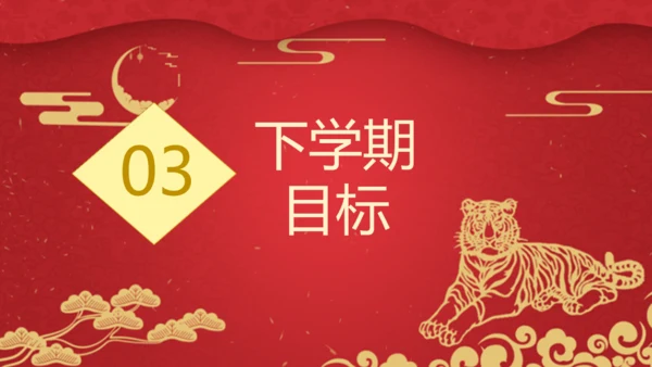 虎年贺岁元旦晚会班会通用PPT模板