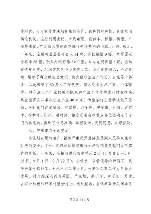 开展烟花爆竹专项检查情况的汇报.docx