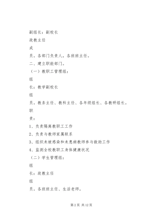 城北中学传染病防控工作的工作汇报 (2).docx