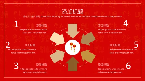 喜庆金猪年春节工作总结通用PPT模板