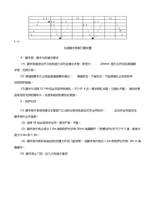 外墙落地脚手架专项施工方案1