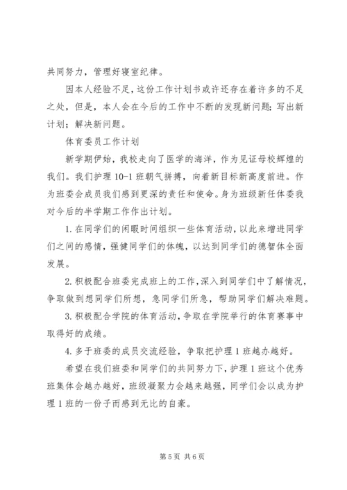 纪律委员工作计划3篇.docx