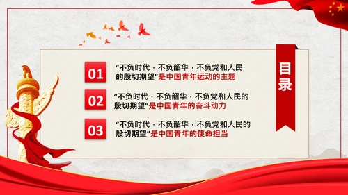 共青团青年学习共产党成立100周年讲话PPT