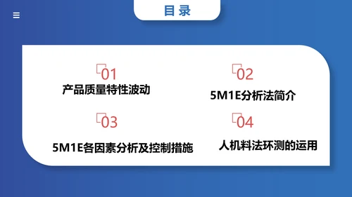 人机料法环测的分析通用PPT模板