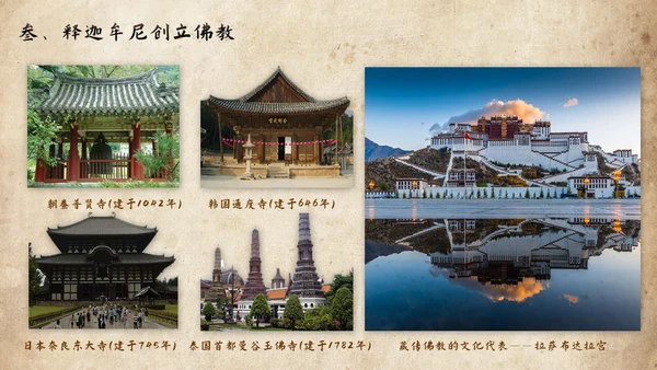 历史课古印度泰姬陵通用PPT模板