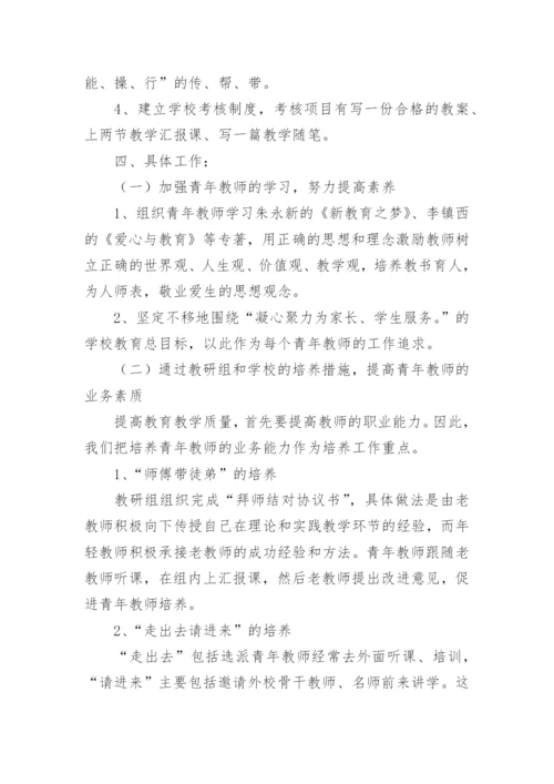 青年教师培养计划.docx