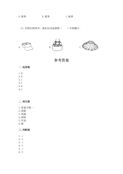 教科版科学二年级上册《期末测试卷》精品【有一套】.docx