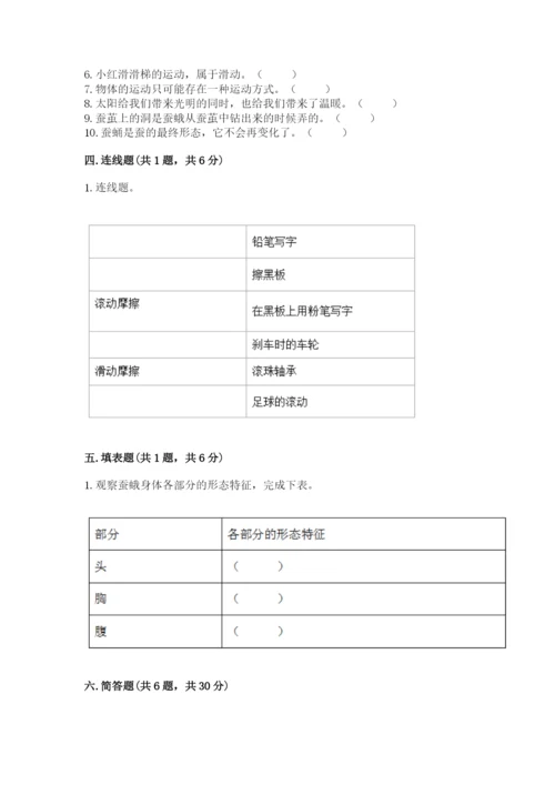 教科版科学三年级下册期末测试卷及一套答案.docx