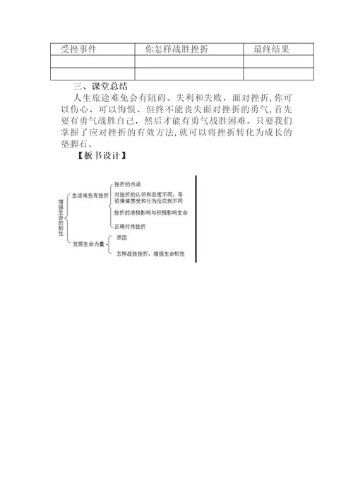 9.2增强生命的韧性教案