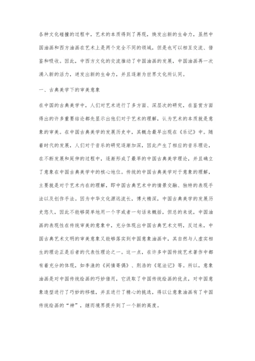 中国油画表现性中的审美意象分析.docx