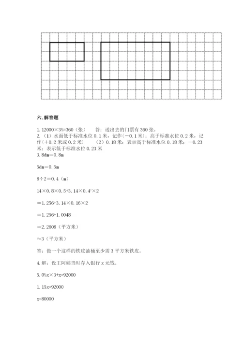 小学六年级下册数学期末卷含完整答案（考点梳理）.docx