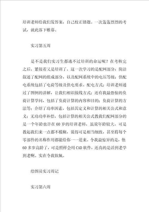 2023绘图员实习周记10篇