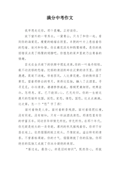 满分中考作文.docx