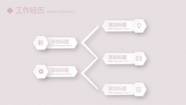 粉色淡雅小清新护士专用个人简历动态PPT模板