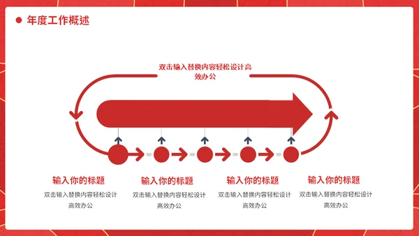 红色简约大气检察院工作汇报通用PPT模板