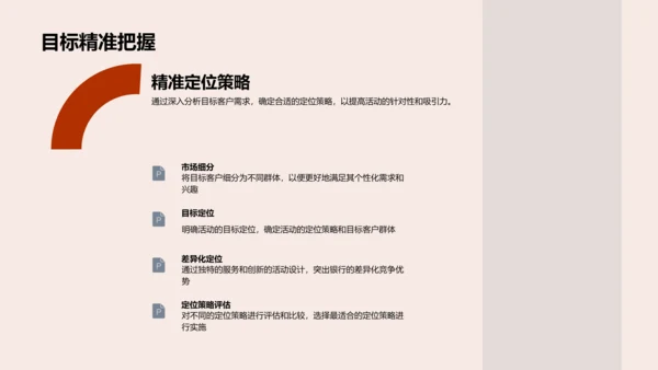 银行活动策划指南PPT模板
