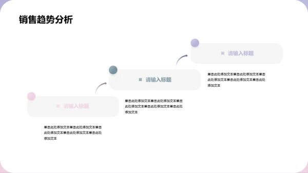 紫色渐变风月度销售总结报告PPT模板