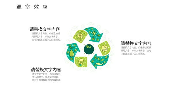 地球村绿色环保通用PPT模板