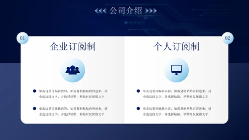 未来科技风公司企业商业计划书PPT模板