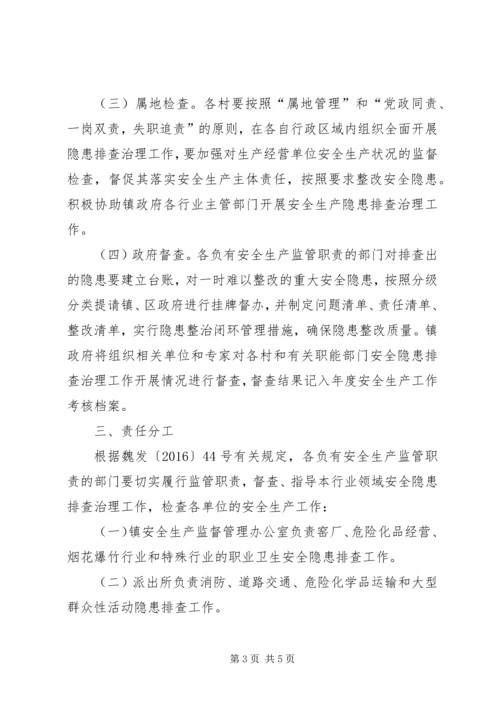 镇关于全面开展隐患排查治理实施方案.docx