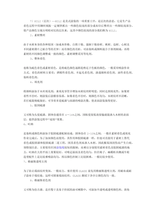 美式家具涂装生产工艺流程五步走.docx