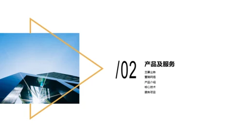 蓝色形状商务风网络有限责任公司简介PPT案例