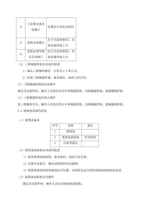 电厂脱硫废水处理操作专题规程.docx