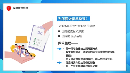 保单整理分享保险知识PPT模板