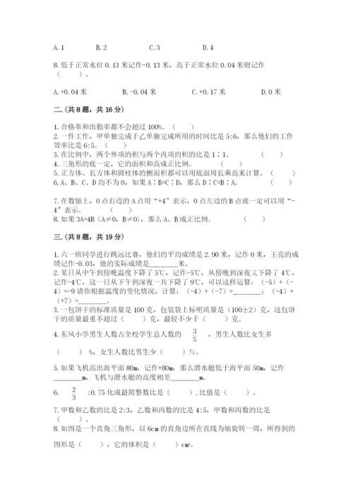 苏教版数学六年级下册试题期末模拟检测卷精品（夺冠系列）.docx