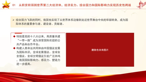 国庆节新中国史宣讲75年伟大成就党课ppt