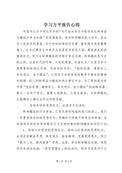 学习方平报告心得.docx