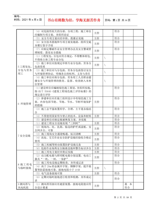 风电场工程达标投产初验检查验收表.docx