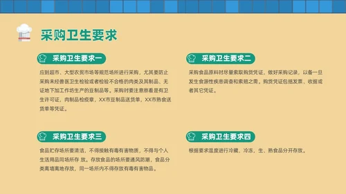 黄色卡通风幼儿园厨房人员培训课件幼儿园培训