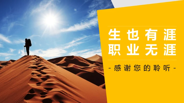 个性化大学生职业生涯规划PPT