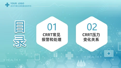 蓝色科技医疗CRRT报警及处理课件培训PPT护理医疗