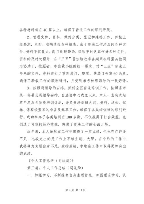 司法局个人工作总结 (2).docx