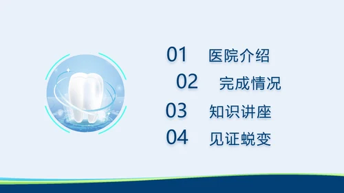 蓝色牙科口腔宣传动态PPT