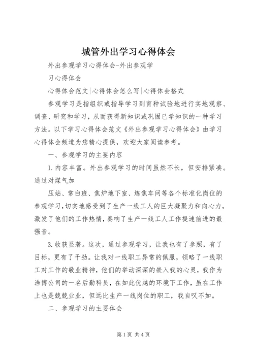 城管外出学习心得体会 (5).docx