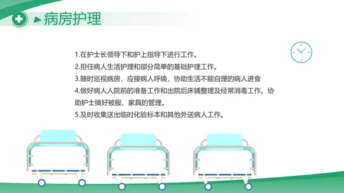 绿色大气医疗公司宣传工作总结汇报动态PPT