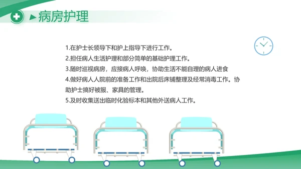 绿色大气医疗公司宣传工作总结汇报动态PPT