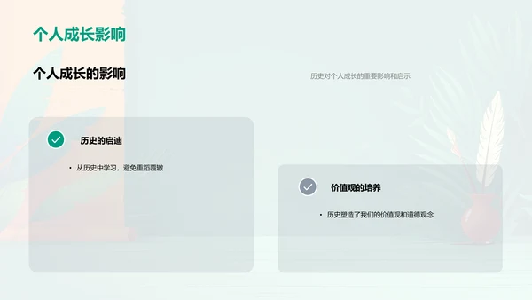 历史影响深探PPT模板