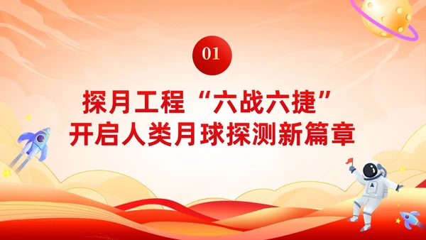 红色党政探月精神培训学习教育课件PPT党建