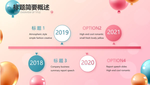 唯美气球活动营销方案销售策划动态PPT模板