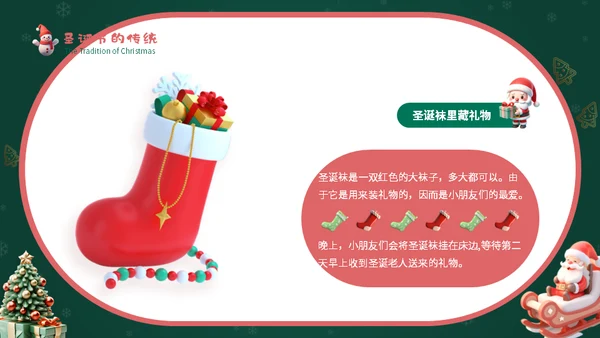 幼儿园圣诞节活动通用PPT模板