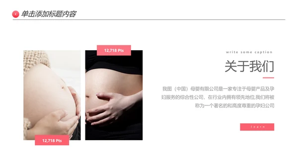 怀孕月子会所孕妇婴儿用品母婴PPT模板