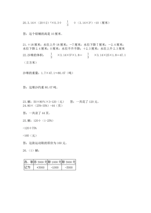 六年级小升初数学应用题50道附参考答案（名师推荐）.docx