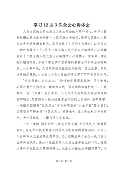 学习12届3次全会心得体会.docx